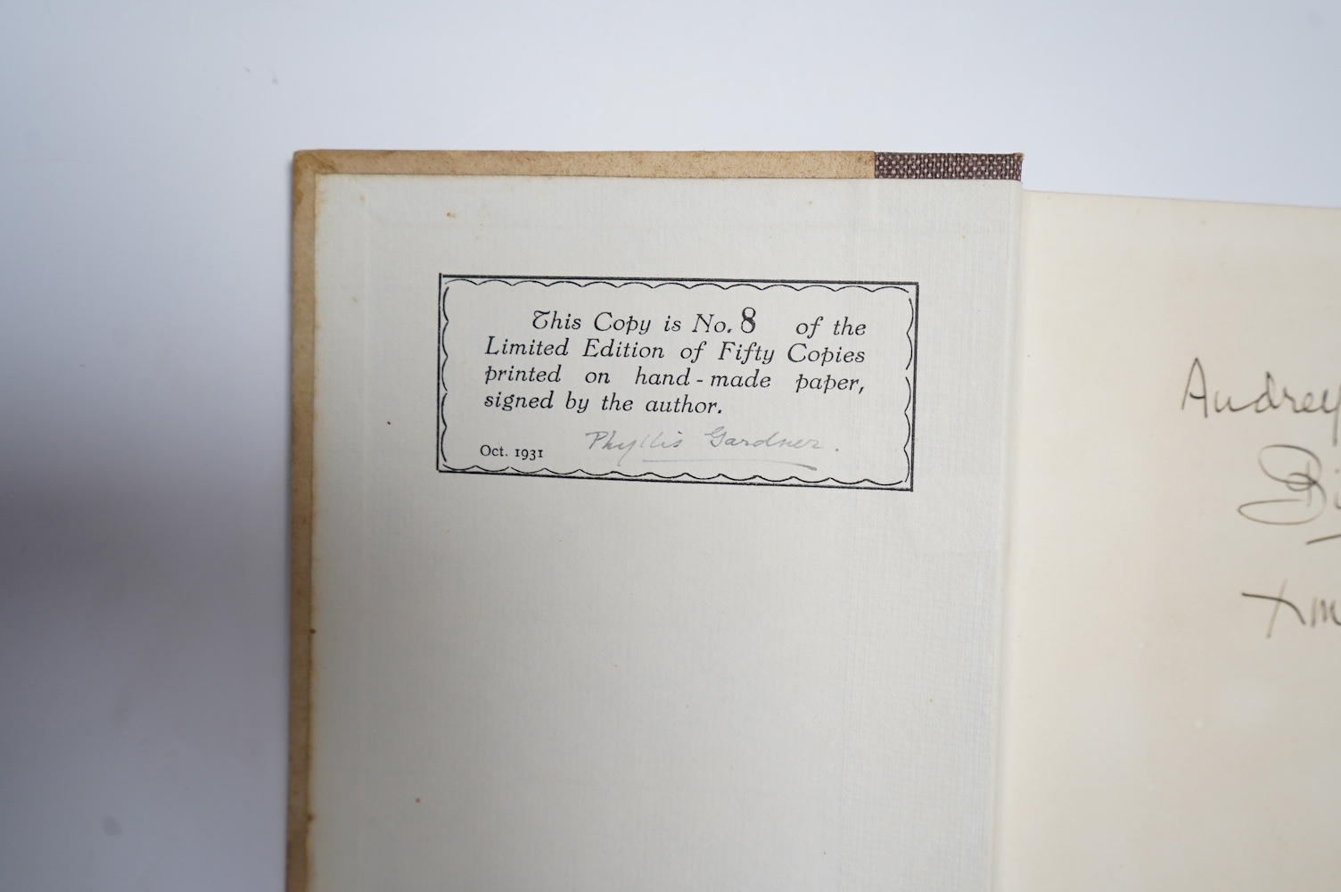 Gardner, Phyllis - The Irish Wolfhound: a short historical sketch ... Limited Edition (of 50 copies on hand-made paper, signed by the author). num. wood engraved plates and text illus. ('by the author and her sister'); o
